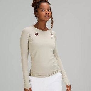 Lululemon Team Canada Swiftly Tech Long Sleeve Shirt (Storm surge rwli/ltiv)